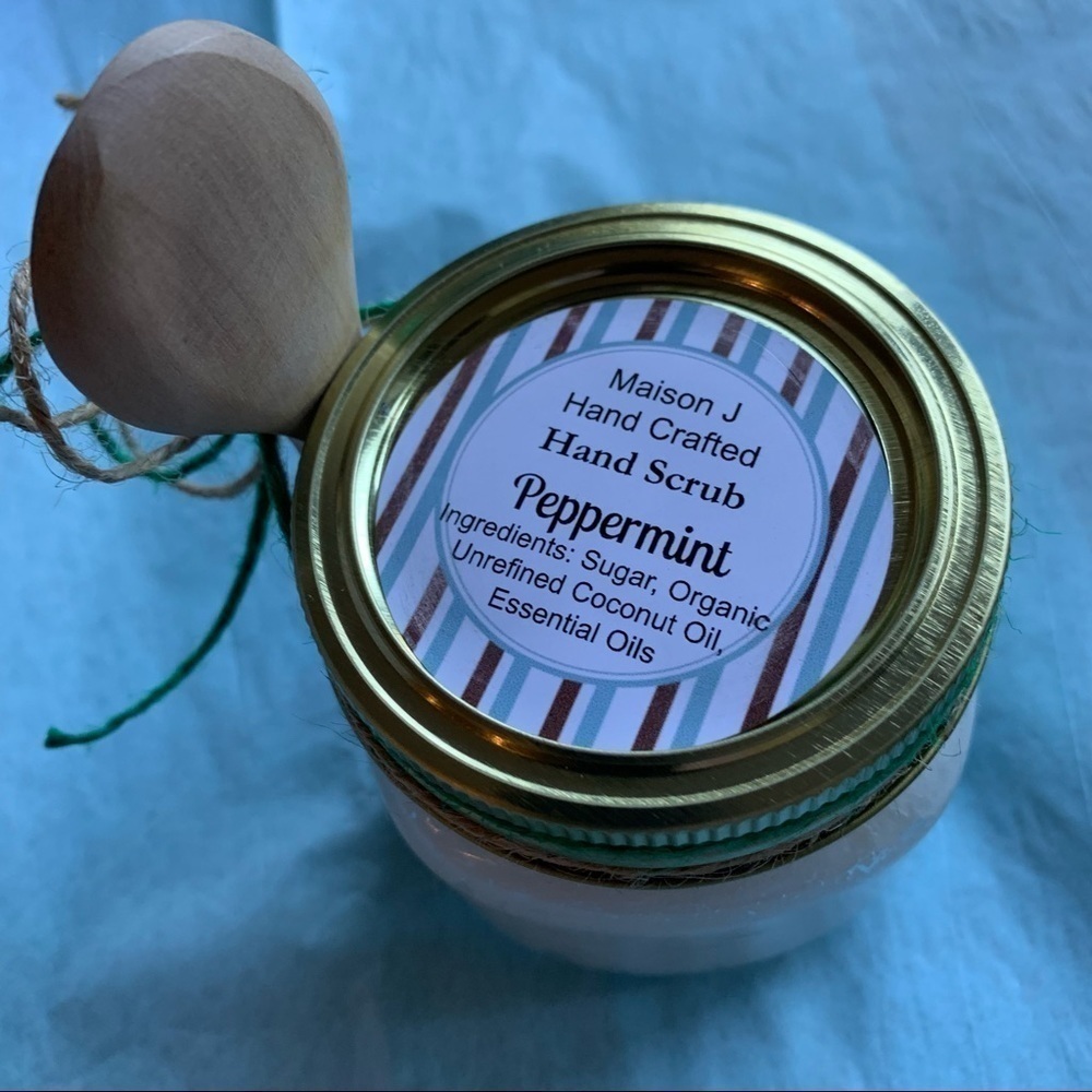 PEPPERMINT Men’s hand scrub, hand crafted 8 oz.